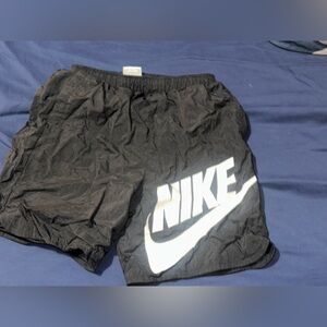Nike Black Shorts with White Logo